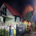 25.11.2024. Kielce. Pożar budynku mieszkalnego / źródło: PSP Kielce