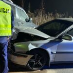 11.11.2024. Zrębin. Wypadek / źródło: KPP Staszów