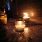 01.11.2024. Kielce. Cmentarz Stary o zachodzie słońca / Fot. Wiktor Taszłow - Radio Kielce