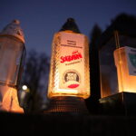 01.11.2024. Kielce. Cmentarz Stary o zachodzie słońca / Fot. Wiktor Taszłow - Radio Kielce