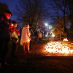 01.11.2024. Kielce. Cmentarz Stary o zachodzie słońca / Fot. Wiktor Taszłow - Radio Kielce