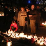 01.11.2024. Kielce. Cmentarz Stary o zachodzie słońca / Fot. Wiktor Taszłow - Radio Kielce