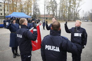 7.11.2024. Kielce. Uroczystość ślubowanie policjantów / Fot. Wiktor Taszłow – Radio Kielce