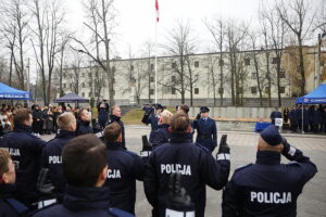 7.11.2024. Kielce. Uroczystość ślubowanie policjantów / Fot. Wiktor Taszłow – Radio Kielce