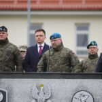 13.11.2024. Kielce. Uroczyste przekazanie Flagi Rzeczpospolitej Polskiej przez Marszałka Sejmu / Fot. Wiktor Taszłow - Radio Kielce