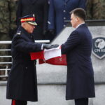 13.11.2024. Kielce. Uroczyste przekazanie Flagi Rzeczpospolitej Polskiej przez Marszałka Sejmu / Fot. Wiktor Taszłow - Radio Kielce