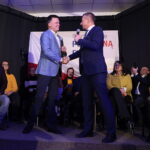 13.11.2024. Jędrzejów. Spotkanie Szymona Hołowni z mieszkańcami / Fot. Wiktor Taszłow - Radio Kielce