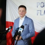 13.11.2024. Jędrzejów. Spotkanie Szymona Hołowni z mieszkańcami / Fot. Wiktor Taszłow - Radio Kielce