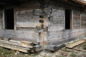 Tokarnia. Muzeum Wsi Kieleckiej. Remont Kałamarzyka / Fot. Wiktor Taszłow - Radio Kielce