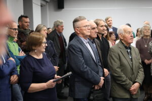 28.11.2024 Kielce. Muzeum Dialogu Kultur. Wernisaż wystawy "Marmury kieleckie. Tradycja i współczesność" / Fot. Wiktor Taszłow - Radio Kielce