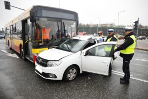 29.11.2024. Kielce. Wypadek / Fot. Wiktor Taszłow - Radio Kielce