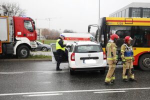 29.11.2024. Kielce. Wypadek / Fot. Wiktor Taszłow - Radio Kielce