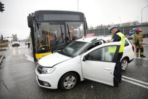 29.11.2024. Kielce. Wypadek / Fot. Wiktor Taszłow - Radio Kielce