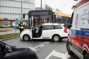 29.11.2024. Kielce. Wypadek / Fot. Wiktor Taszłow - Radio Kielce