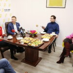 29.11.2024. Kielce. Śniadanie prasowe zorganizowane przez posła Rafała Kasprzyka / Fot. Wiktor Taszłow - Radio Kielce