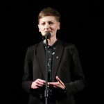 29.11.2024. Kielce. Dom Środowisk Twórczych. Stypendia Miasta Kielce. Na zdjęciu: Agata Wojda - prezydent Kielc / Fot. Wiktor Taszłow - Radio Kielce