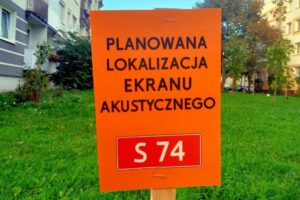 Kielce. Ulica Jesionowa. Planowana lokalizacja ekranu akustycznego / Fot. Krzysztof Czmiel