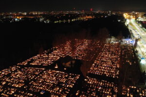 Kielce. Wszystkich Świętych. Cmentarze z lotu ptaka - Radio Kielce