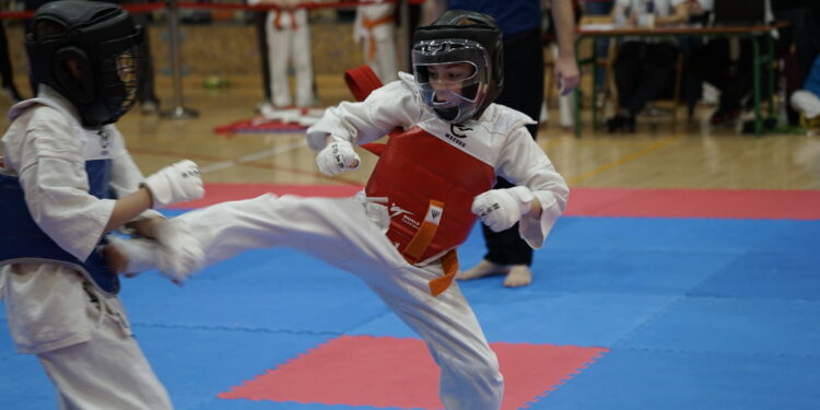 16.11.2024 Zagnańsk. X Świętokrzyska Liga Karate Kyokushin KORONEA CUP połączona z III Ogólnopolskim Turniejem Karate Kyokushin O Puchar Dębu Bartek Zagnańsk CUP / Fot. Adrian Karwat - Radio Kielce