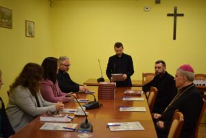 15.11.2024. Sandomierz. Konferencja o stratach wojennych w diecezji sandomierskiej / Fot. ks. Wojciech Kania