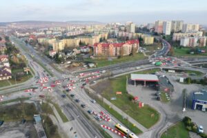 26.11.2024. Kielce. Skrzyżowanie ulic Warszawskiej, Orkana, Zapolskiej, Jaworskiego / Fot. Jarosław Kubalski - Radio Kielce