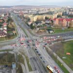 26.11.2024. Kielce. Skrzyżowanie ulic Warszawskiej, Orkana, Zapolskiej, Jaworskiego / Fot. Jarosław Kubalski - Radio Kielce