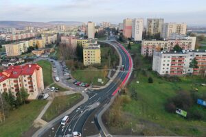 26.11.2024. Kielce. Skrzyżowanie ulic Warszawskiej, Orkana, Zapolskiej, Jaworskiego / Fot. Jarosław Kubalski - Radio Kielce