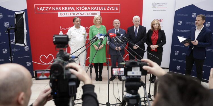 22.11.2024. Kielce. Konferencja w Centrum Krwiodawstwa i Krwiolecznictwa / Fot. Jarosław Kubalski - Radio Kielce