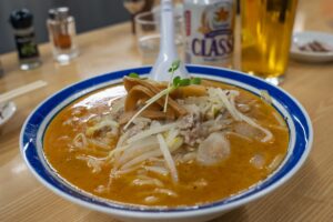 Sapporo. Miso ramen w wersji pikantnej / Fot. Katarzyna Grabowska