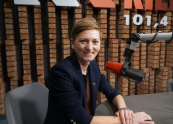 21.11.2024. Rozmowa Dnia. Na zdjęciu: Agata Wojda, prezydent Kielc / Fot. Angelika Rejnowicz - Radio Kielce