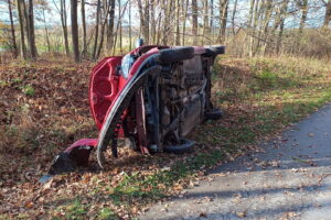 Groźny wypadek w powiecie kieleckim