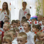 8.11.2024 Kielce. Uroczysta akademia z okazji Święta Niepodległości w PS nr 3 im Robinsona Crusoe w Kielcach. / Fot. Aleksandra Kwaśniewska - Radio Kielce