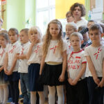 8.11.2024 Kielce. Uroczysta akademia z okazji Święta Niepodległości w PS nr 19 z Oddziałami Integracyjnymi w Kielcach. / Fot. Aleksandra Kwaśniewska - Radio Kielce