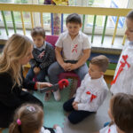 8.11.2024 Kielce. Uroczysta akademia z okazji Święta Niepodległości w PS nr 19 z Oddziałami Integracyjnymi w Kielcach. / Fot. Aleksandra Kwaśniewska - Radio Kielce