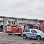 20.11.2024. Mława. Katastrofa budowlana / Fot. Państwowa Straż Pożarna - Facebook