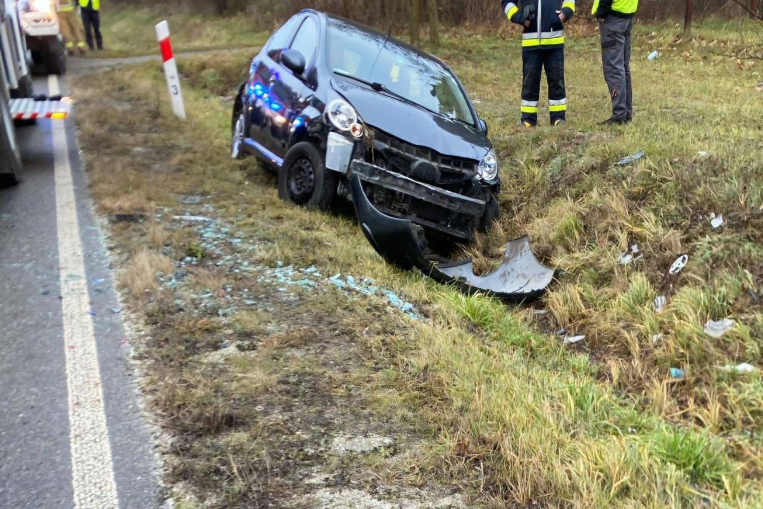 21.12.2024. Suchowola. Wypadek / Fot. KPP Staszów