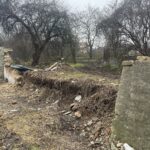 05.12.2024. Sandomierz. Remont muru / Fot. Grażyna Szlęzak - Radio Kielce