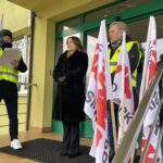 13.12.2024. Grzybów "Siarkopol". Protest związkowców / Fot. Grażyna Szlęzak - Radio Kielce