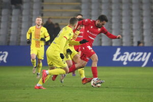 04.12.2024. Kielce. Mecz 1/8 finału Pucharu Polski Korona Kielce - Widzew Łódz / Fot. Wiktor Taszłow - Radio Kielce