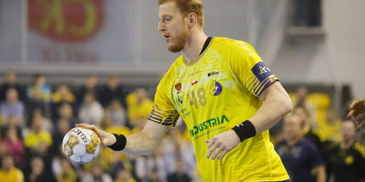 04.12.2024. Kielce. Mecz 10. kolejki Ligi Mistrzów: Industria Kielce - Kolstad Handball. Na zdjęciu: Tomasz Gębala / Fot. Wiktor Taszłow - Radio Kielce