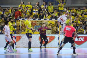 04.12.2024. Kielce. Mecz 10. kolejki Ligi Mistrzów: Industria Kielce - Kolstad Handball / Fot. Wiktor Taszłow - Radio Kielce