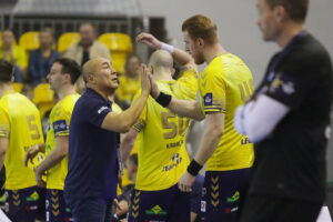 04.12.2024. Kielce. Mecz 10. kolejki Ligi Mistrzów: Industria Kielce - Kolstad Handball / Fot. Wiktor Taszłow - Radio Kielce