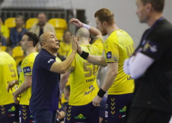 04.12.2024. Kielce. Mecz 10. kolejki Ligi Mistrzów: Industria Kielce - Kolstad Handball / Fot. Wiktor Taszłow - Radio Kielce