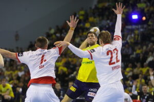 04.12.2024. Kielce. Mecz 10. kolejki Ligi Mistrzów: Industria Kielce - Kolstad Handball / Fot. Wiktor Taszłow - Radio Kielce