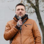 07.12.2024. Kielce. Odsłonięcie muralu upamiętniającego Bronisława Opałko / Fot. Wiktor Taszłow - Radio Kielce