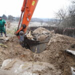 14.12.2024. Kielce. Białogon. Awaria wodociągu / Fot. Wiktor Taszłow - Radio Kielce