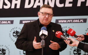 03.12.2024. Na zdjęciu: Piotr Patłaszyński - prezes Polskiej Federacji Tańca IDO / Fot. Wiktor Taszłow - Radio Kielce