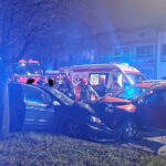 27.12.2024. Ostrowiec Świętokrzyski. Ul. Sandomierska. Wypadek / Fot. Ratownictwo Powiatu Ostrowieckiego FB