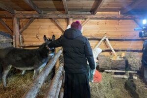 21.12.2024. Sandomierz. Żywa szopka / Fot. Grażyna Szlęzak - Radio Kielce