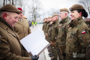 15.12.2014. Kielce. Przysięga w Świętokrzyskiej Brygadzie Obrony Terytorialnej. / Fot. ŚBOT